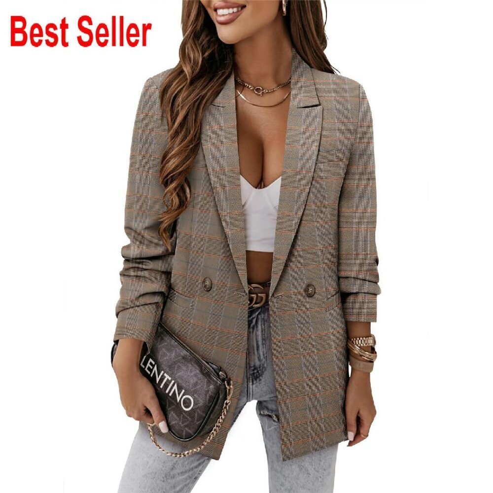 Business Casual Blazer Jacket Professional Lined Work Suit Chic Elegant